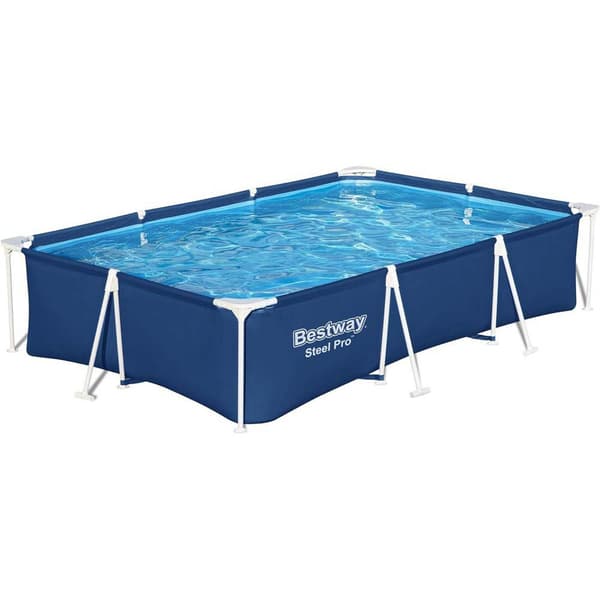 Bestway Rektangulær Rørformet Pool 56411 Steel Pro 300x201x66cm 3300 Liters