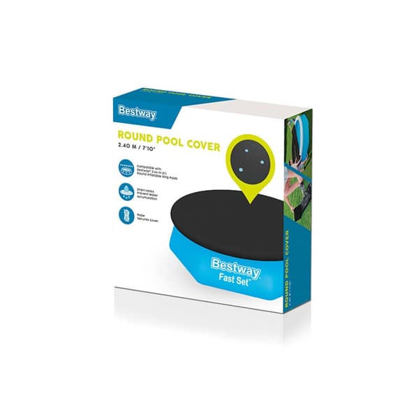 Pool Cover Bestway Ø 244 cm Svart