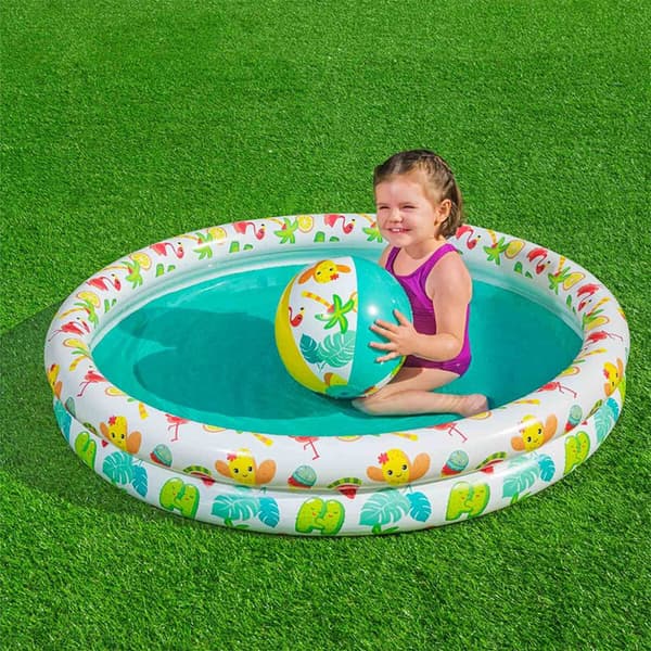 Uppblåsbar plaskpool för barn Bestway 122 x 20 cm