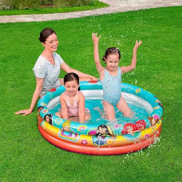 Uppblåsbar plaskpool för barn Bestway Disneyprinsessa 122 x 30 cm