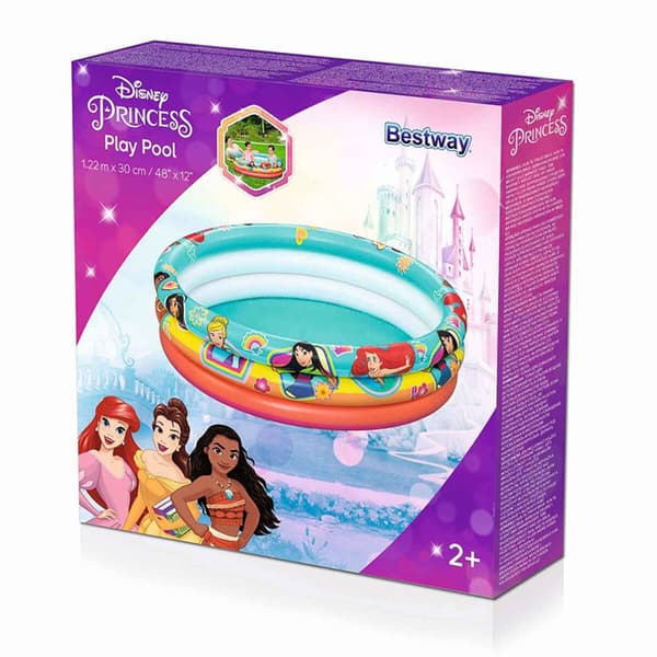 Uppblåsbar plaskpool för barn Bestway Disneyprinsessa 122 x 30 cm