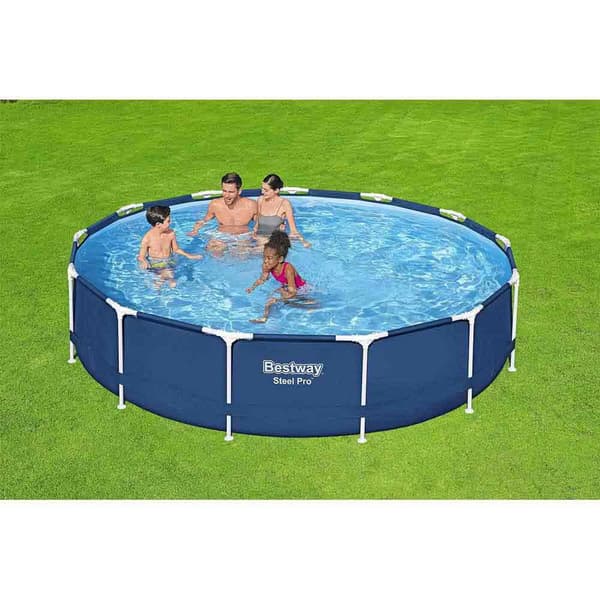 Bestway Rund Stålramme Over Jorden Pool Steel Pro Ø 396x84 Cm 8680 Liters