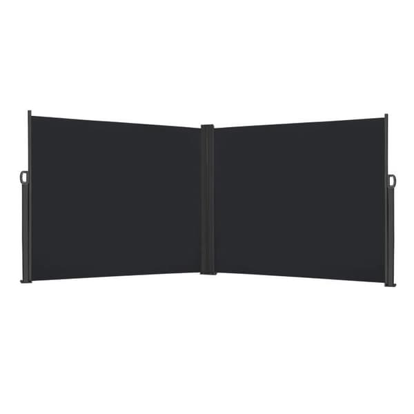 Brise-Vue - YUENFONG Butik - 180x600cm - Polyester 100% - Automatisk rullmekanism - Antracit