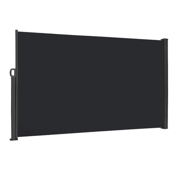 YUENFONG Privacy Screen Trädgård Side Markis Skydd Stängsel Expanderbar markis för balkong camping, antracit, 200x300cm