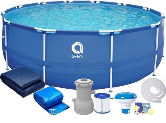 Avenli pool 420 x 84 cm med pumpe - komplet sæt