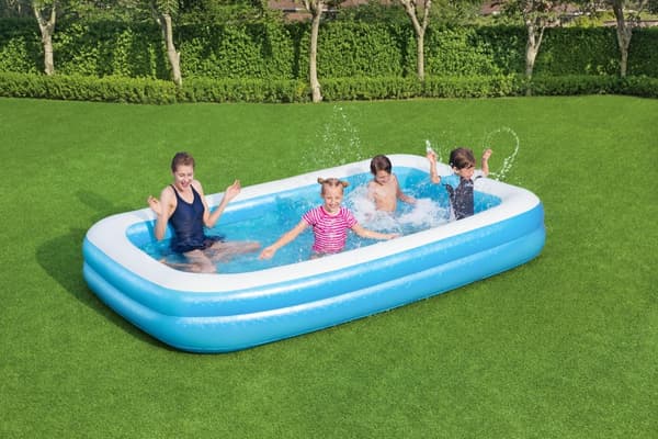 Familiebasseng Blå rektangulært 305 x 183 x 46cm