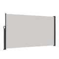 Miniatyrbild 1 av 4: YUENFONG Privacy Screen Trädgård Sido Markis Skydd Stängsel Expanderbar Markis för Balkong Camping, Grå, 200x300cm