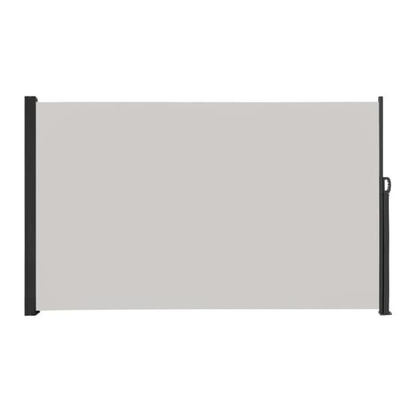 YUENFONG Trädgårdssida Sekretessskärm Markisskydd Staket Expandbart Markistyg Markis för campingbalkong, 160x300cm, Grå