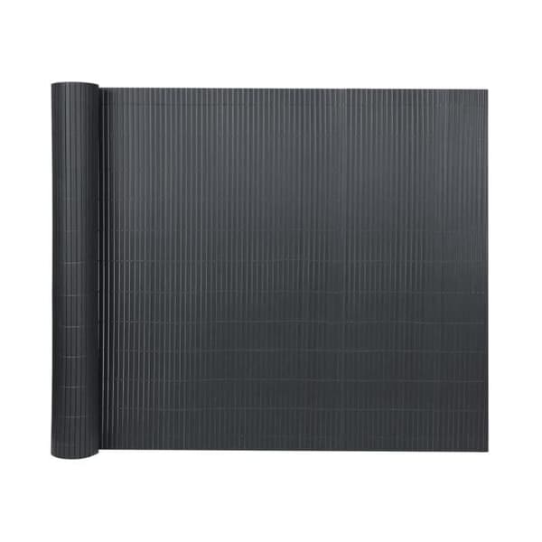 Sekretessmatta - YUENFONG - 90x400cm - UV-beständig PVC - Enkel installation - Antracit