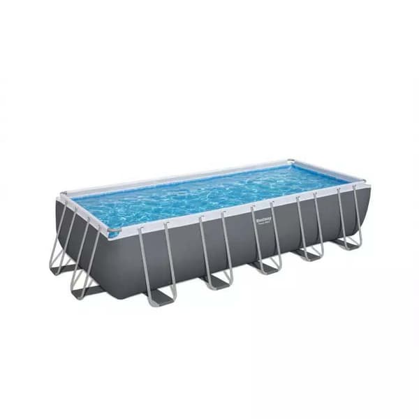 Bestway Rektangulær Stålramme Over Jorden Pool Power Steel 640x274x132 Cm 19281 Liters