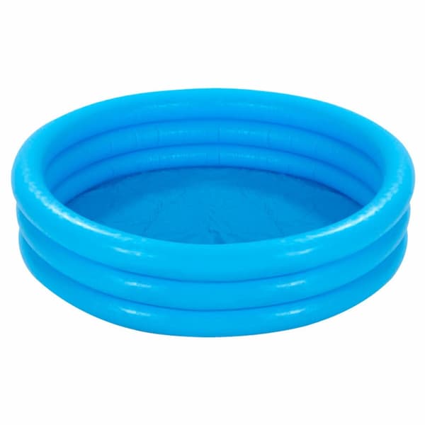 Uppblåsbar plaskpool för barn Intex Blå Ringar 330 L 147 x 33 cm (6 antal)