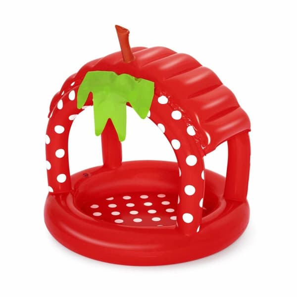 Bestway Uppblåsbar Barnpool med Tak Mjukt Golv 91x91x91 cm +2 År Trädgård 52387
