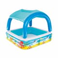 Miniatyrbild 4 av 11: Bestway Uppblåsbar Barnpool Avtagbart Tak 140x140x114 cm +2 År Trädgård 52192