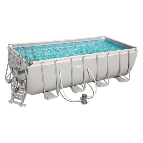 Bestway 56670 Power Steel 488x244x122cm Rektangulær Rørpool  11532 Liters