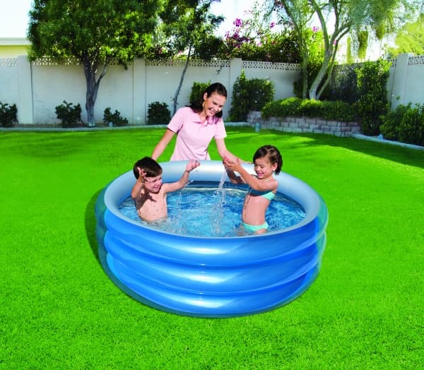 Oppblåsbart basseng Big Metalic 150 x 53 cm 455 l BESTWAY