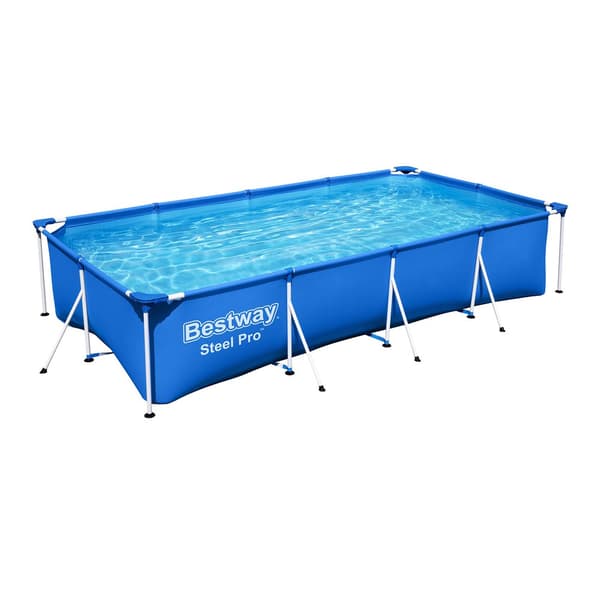 Bestway Pool Med Renare Rectangular 400x211x81 Cm Centimeter Blå