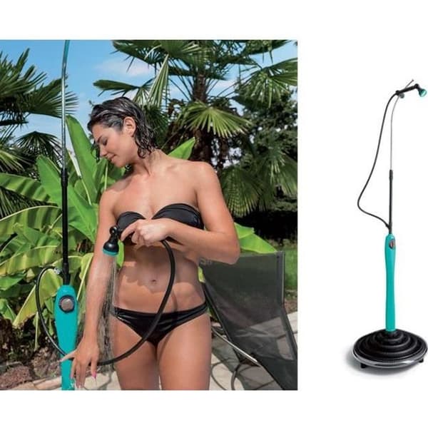 Solar pool dusch - GF - Sunny Style Premium Blue - 2 timmars kapacitet - Justerbar höjd