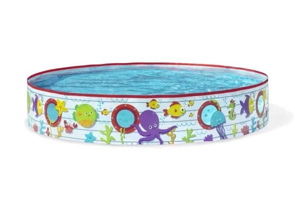 Bestway 55029, Oppblåsbart basseng, 340 l, Rund, 2 år, PVC, Vinyl, Flerfarget