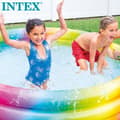 Miniatyrbild 4 av 5: Uppblåsbar plaskpool för barn Intex Multicolour Ringar 581 L 168 x 38 x 168 cm (6 antal)