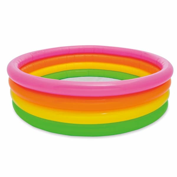 Oppustelig Pool til Børn Intex Sunset Ringe 780 L 168 x 46 x 168 cm (6 enheder)