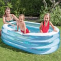 Miniatyrbillede 3 af 4: Oppustelig Pool til Børn Intex Oval Blå Hvid 230 L 163 x 46 x 107 cm (6 enheder)