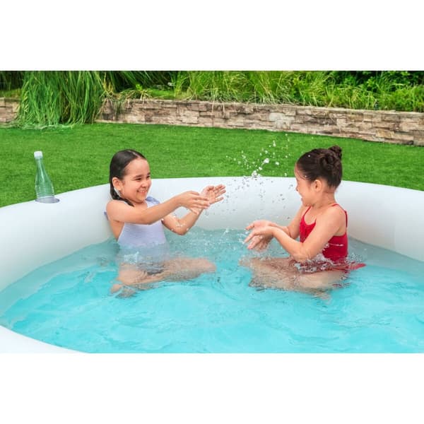 Bestway Barnpool 2 Ringar Regnbåge 206x206x51 cm +6 År Trädgård 54443