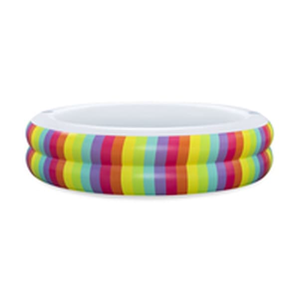Bestway Barnpool 2 Ringar Regnbåge 206x206x51 cm +6 År Trädgård 54443
