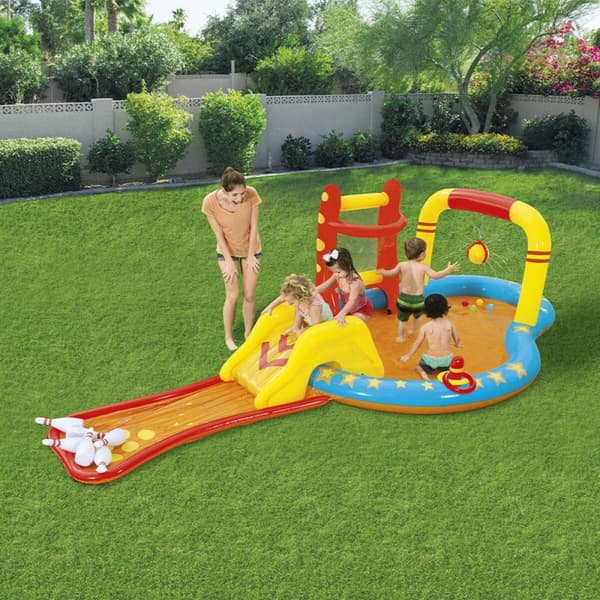 Bestway Uppblåsbart Spel Pool Bowling 435x213x117 cm +2 År Trädgård 53068