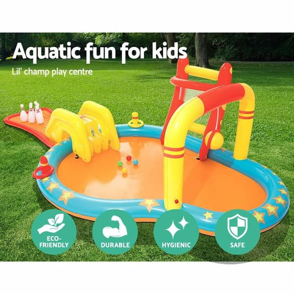Bestway Uppblåsbart Spel Pool Bowling 435x213x117 cm +2 År Trädgård 53068