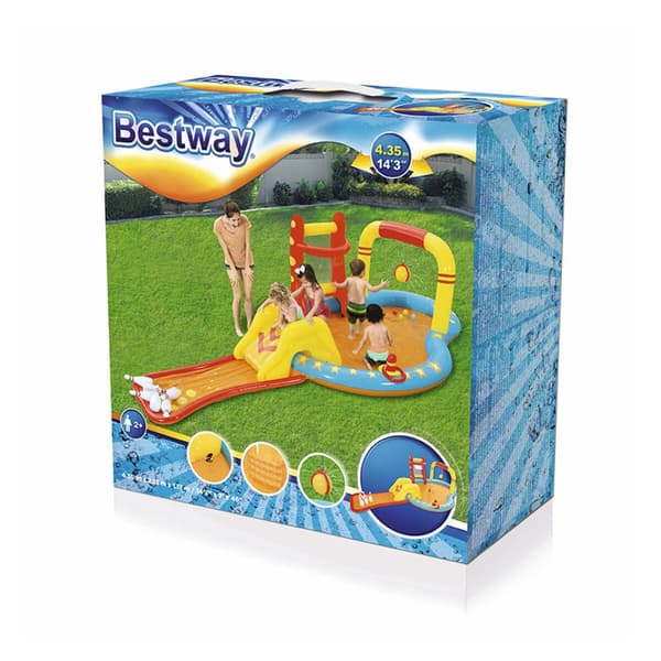 Bestway Uppblåsbart Spel Pool Bowling 435x213x117 cm +2 År Trädgård 53068