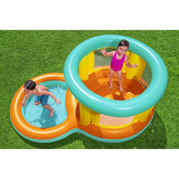 Bestway Uppblåsbar Pool Lekplats Hopper 239x142x102 cm +3 till 6 År Trädgård 52385