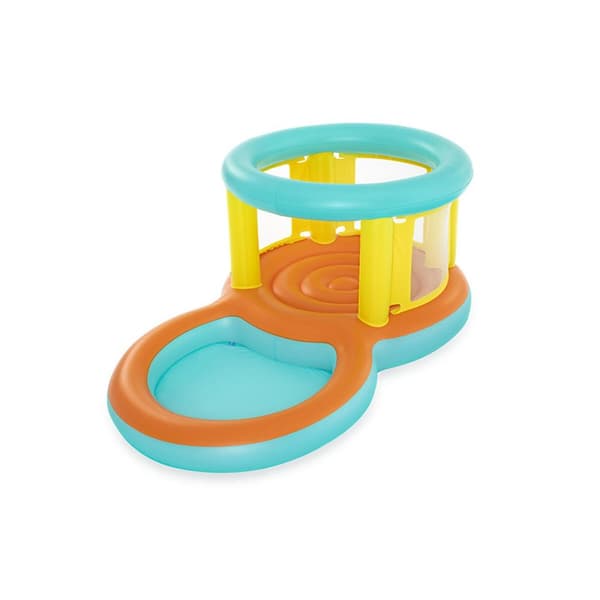 Bestway Uppblåsbar Pool Lekplats Hopper 239x142x102 cm +3 till 6 År Trädgård 52385