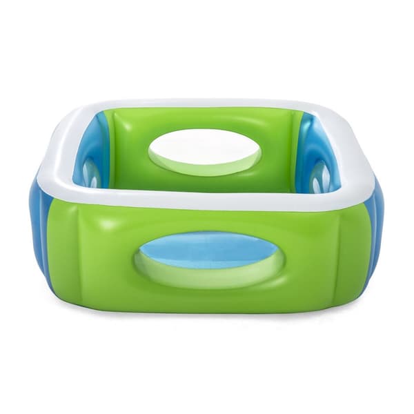 Bestway Uppblåsbar Pool med Kikare 168x168x56 cm +6 År Trädgård 51132