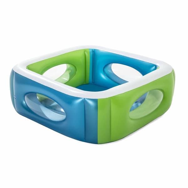 Bestway Uppblåsbar Pool med Kikare 168x168x56 cm +6 År Trädgård 51132
