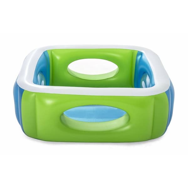 Bestway Uppblåsbar Pool med Kikare 168x168x56 cm +6 År Trädgård 51132