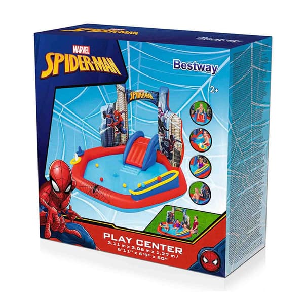 Lasten allas Bestway Spiderman 211 x 206 x 127 cm Leikkiteline