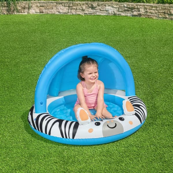 Oppustelig Pool til Børn Bestway Zebra 97 x 66 cm