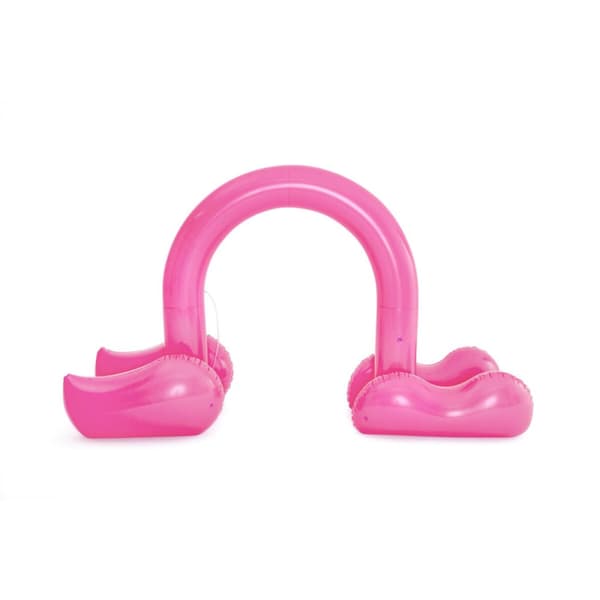 Legetøjs vandsprinkler Bestway Plastik 340 x 110 x 193 cm Lyserød flamengo