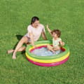 Miniatyrbild 4 av 4: Bestway Uppblåsbar Barnpool med 3 Ringar Mjukbottnad 102x25 cm +2 År Trädgård 51104
