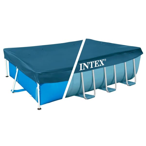 Pool Cover Intex 28037 4 x 2 m Blå Marinblå