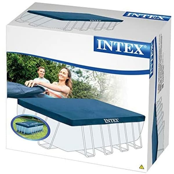 Pool Cover Intex 28037 4 x 2 m Blå Marinblå