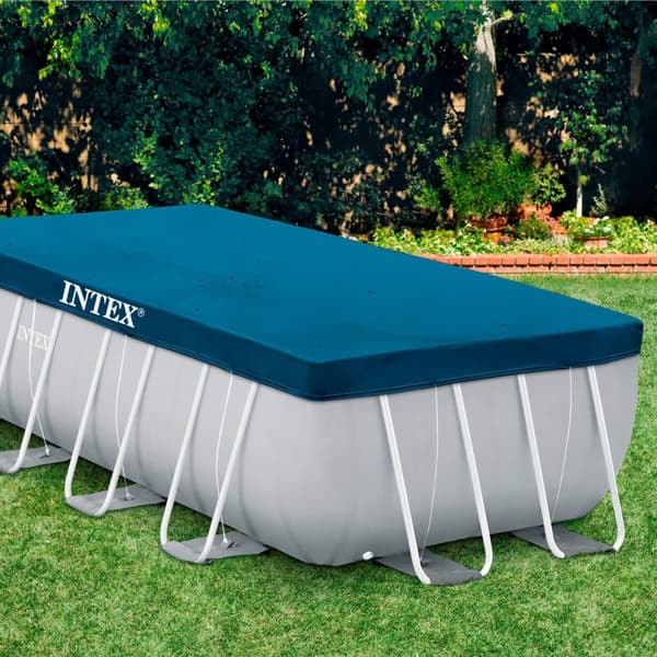 Pool Cover Intex 28037 4 x 2 m Blå Marinblå