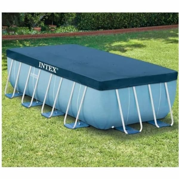 Pool Cover Intex 28037 4 x 2 m Blå Marinblå