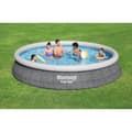 Miniatyrbild 2 av 11: Bestway Uppblåsbar pool för vuxna Rattanring med renare 475x84 cm Trädgård 57313