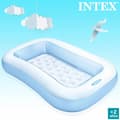 Miniatyrbild 5 av 5: Uppblåsbar plaskpool för barn Intex Rektangulär Blå Vit 90 L 166 x 25 x 100 cm (6 antal)