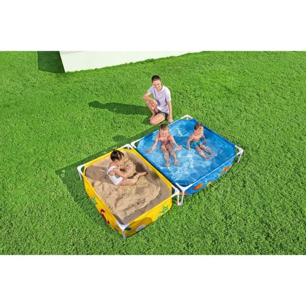 Bestway Stel Barnpool med Sandlåda 213x122x30,5 cm +2 år Trädgård 00561