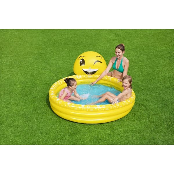 Bestway Uppblåsbar Barnpool Stråleleende 165x144x69 cm +2 År Trädgård 53081