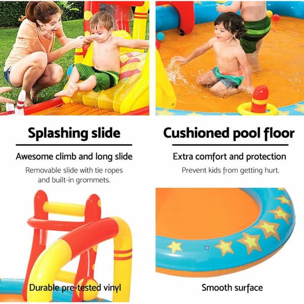 Bestway Uppblåsbart Spel Pool Bowling 435x213x117 cm +2 År Trädgård 53068