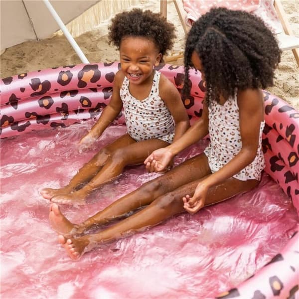 Oppustelig Pool Swim Essentials Leopard Lyserød Ø 150 cm