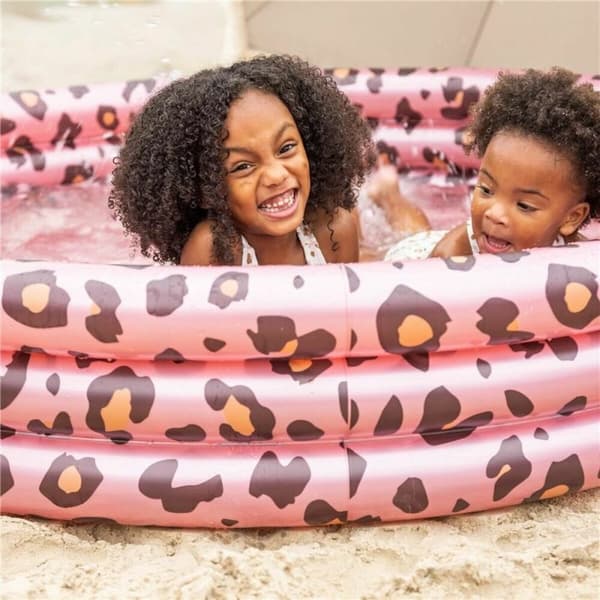 Oppustelig Pool Swim Essentials Leopard Lyserød Ø 150 cm